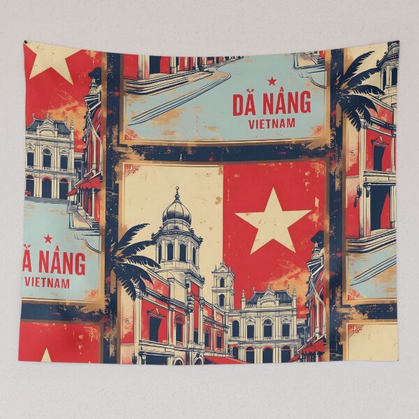 Item preview, Da Nang Vietnam 1950s Retro Poster Tourism designed and sold by TravelersGems.