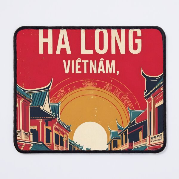 Item preview, Ha Long Vietnam 1950s Retro Poster Tourism designed and sold by TravelersGems.