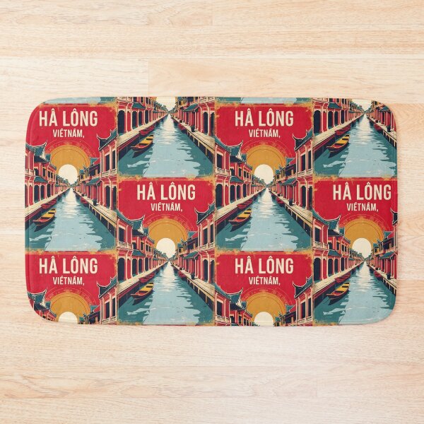 Item preview, Ha Long Vietnam 1950s Retro Poster Tourism designed and sold by TravelersGems.