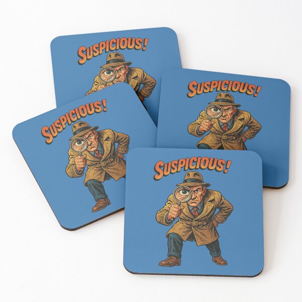 Item preview, Vintage Suspicious Investigator Artwork designed and sold by The Devil's Bargain.