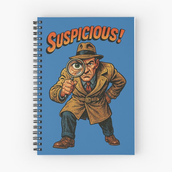 Item preview, Vintage Suspicious Investigator Artwork designed and sold by The Devil's Bargain.