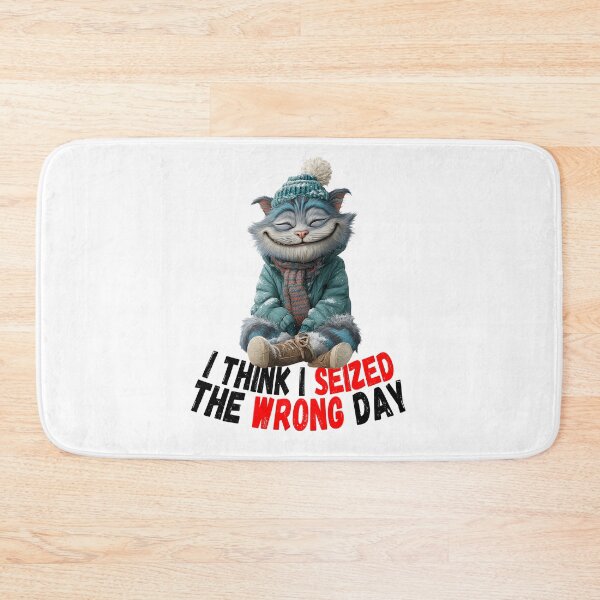 Item preview, I Think I Seized The Wrong Day | Cute Winter Cat Humor T-Shirt designed and sold by Mr Lee.