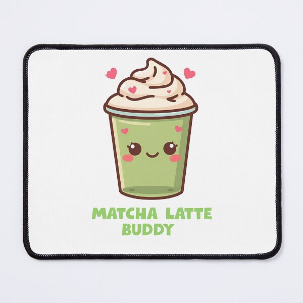 Item preview, Matcha Latte Buddy – Kawaii Matcha Drink Design designed and sold by Smile-AlNo.