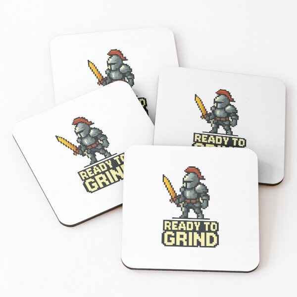 Item preview, Ready to Grind – Pixel Knight Retro Gaming Design designed and sold by johanfr4.