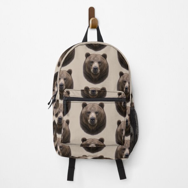 Item preview, Grizzly Bear Face – Realistic Wildlife Portrait Illustration designed and sold by BROHLine Studio.