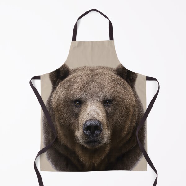 Item preview, Grizzly Bear Face – Realistic Wildlife Portrait Illustration designed and sold by BROHLine Studio.