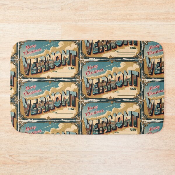 Item preview, Merry Christmas From Vermont USA Postcard Greetings Retro Travel Vintage 2 designed and sold by TravelPostcardGems.