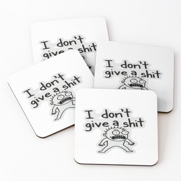 Item preview, “I Don’t Give a Sh*t” Funny Attitude Cartoon Design – Bold Meme Sticker & T-Shirt for Sarcasm, Mood & Rebel Humor Lovers designed and sold by Sushikidsntoddlers.