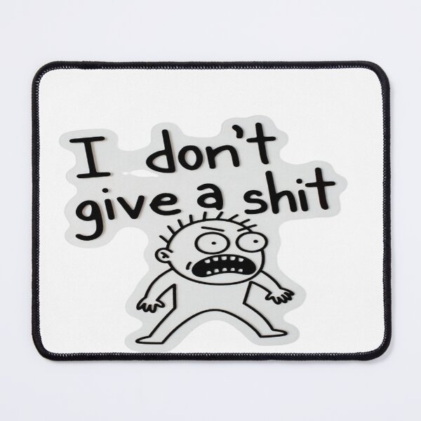 Item preview, “I Don’t Give a Sh*t” Funny Attitude Cartoon Design – Bold Meme Sticker & T-Shirt for Sarcasm, Mood & Rebel Humor Lovers designed and sold by Sushikidsntod.