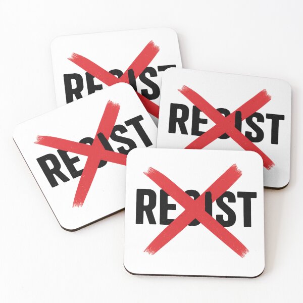 Item preview, Resist Crossed Out — Bold Anti-Resist Statement Design designed and sold by Designfs.