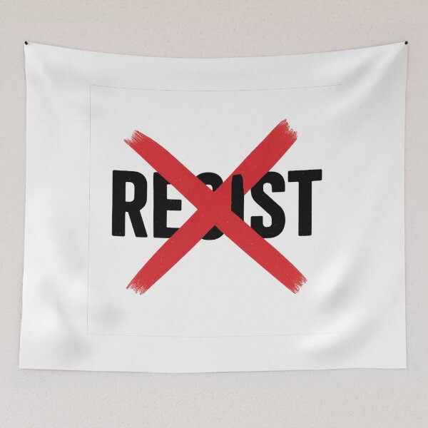Item preview, Resist Crossed Out — Bold Anti-Resist Statement Design designed and sold by Designfs.