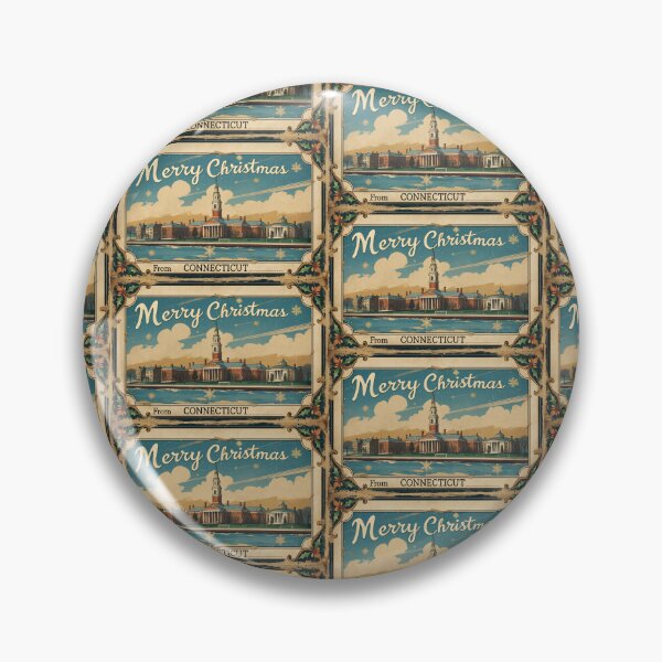 Item preview, Merry Christmas From Connecticut USA Postcard Greetings Retro Travel Vintage designed and sold by TravelPostcardGems.