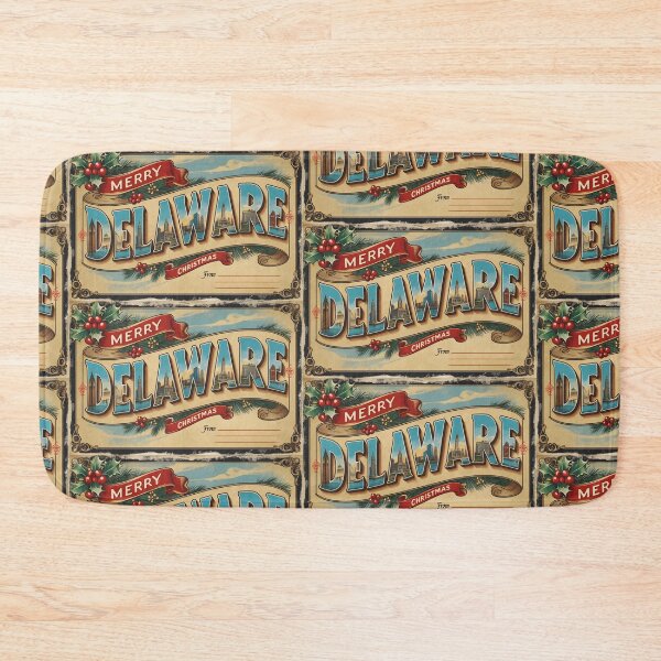Item preview, Merry Christmas From Delaware USA Postcard Greetings Retro Travel Vintage designed and sold by TravelPostcardGems.