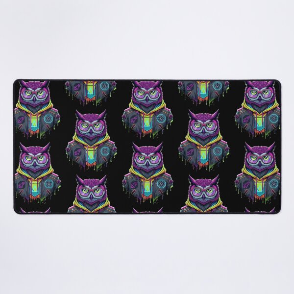 Item preview, Neon Cyberpunk Owl Illustration designed and sold by Dogandesighn.