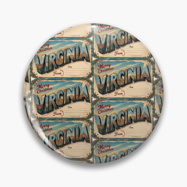 Item preview, Merry Christmas From Virginia USA Postcard Greetings Retro Travel Vintage 2 designed and sold by TravelPostcardGems.