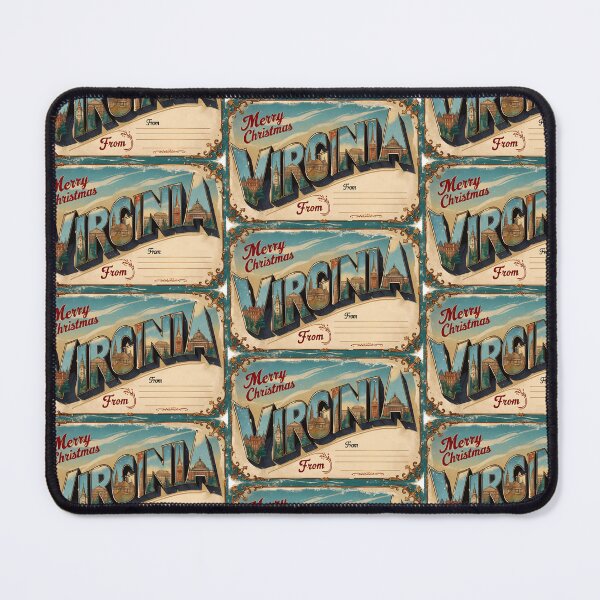 Item preview, Merry Christmas From Virginia USA Postcard Greetings Retro Travel Vintage 2 designed and sold by TravelPostcardGems.