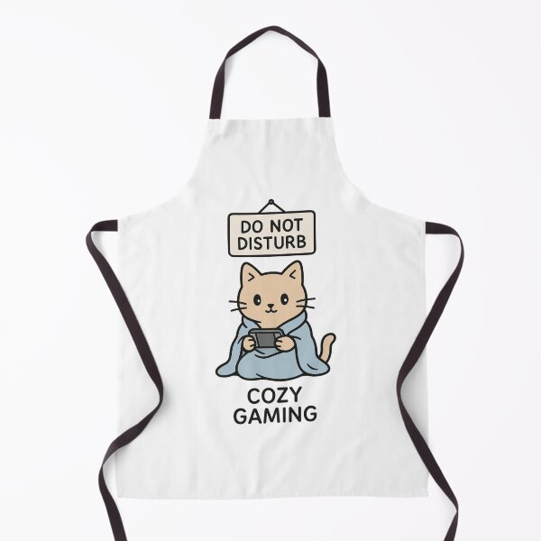 Item preview, Do Not Disturb Cozy Cat – Cute Gamer Cat With Sign designed and sold by Trend Drops Mad.