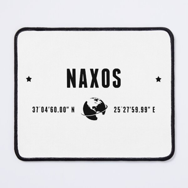 Item preview, Naxos Greece Coordinates Globe Travel designed and sold by capricedefille.