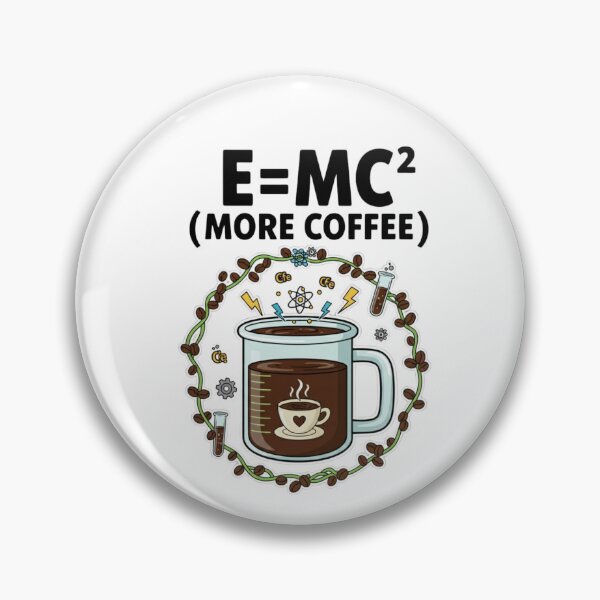 Item preview, E=MC2 more coffee t-shirt  designed and sold by TheHappyHaul.