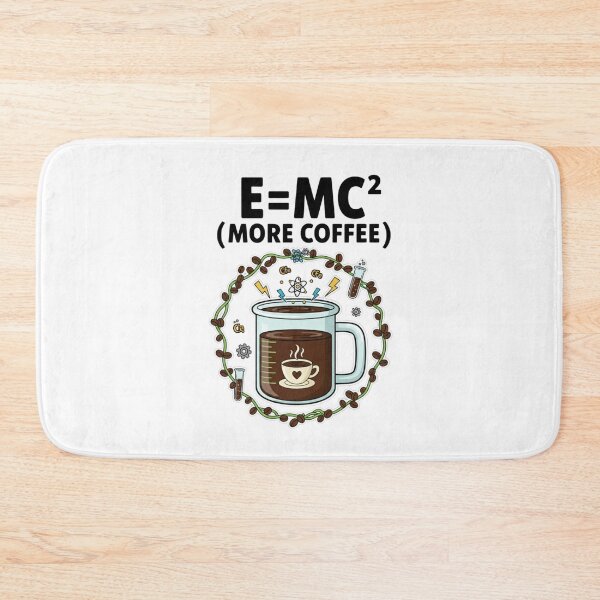 Item preview, E=MC2 more coffee t-shirt  designed and sold by TheHappyHaul.