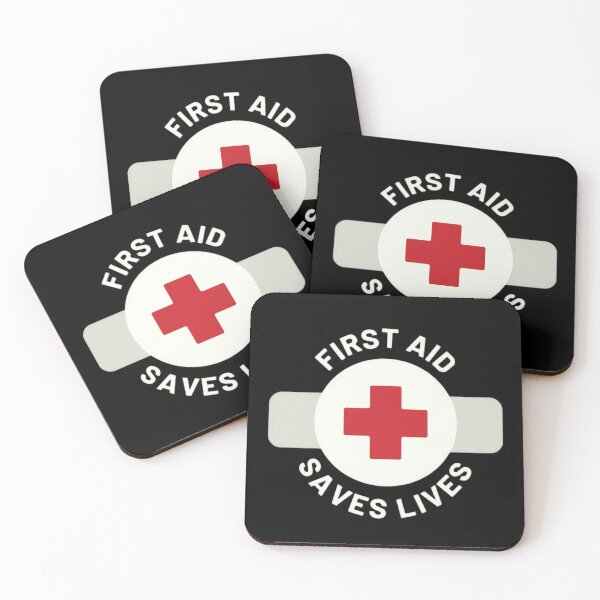 Item preview, First Aid Saves Lives Design | Red Cross Emergency Medical Poster designed and sold by Magounette.