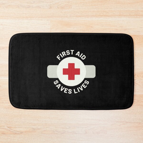 Item preview, First Aid Saves Lives Design | Red Cross Emergency Medical Poster designed and sold by Magounette.