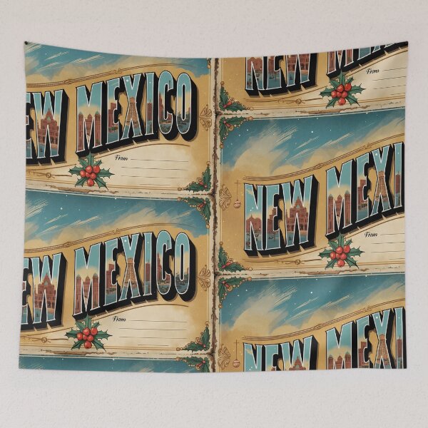 Item preview, Merry Christmas From New Mexico USA Postcard Greetings Retro Travel Vintage 2 designed and sold by TravelPostcardGems.