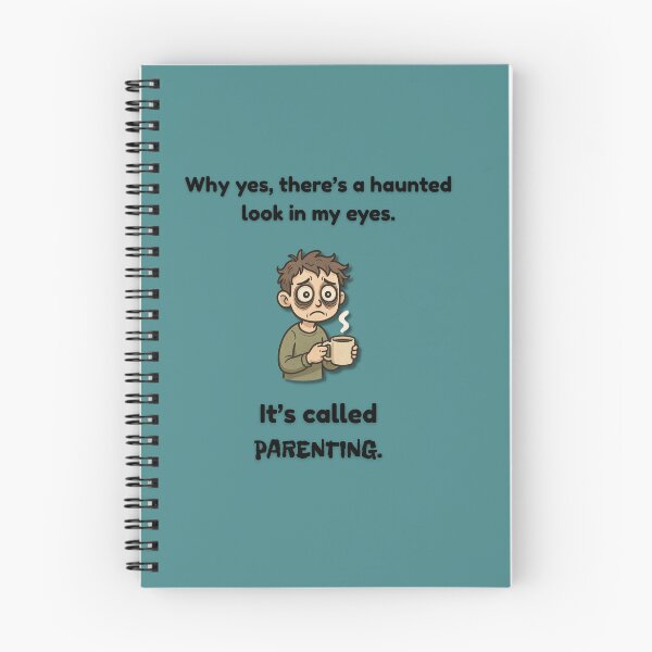 Item preview, Haunted Parenting Eyes – Sleep-Deprived Parent Humor designed and sold by MadeInNapTime.