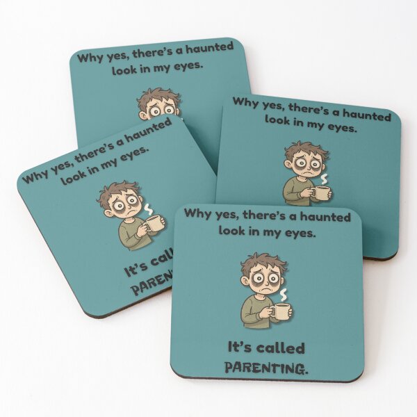 Item preview, Haunted Parenting Eyes – Sleep-Deprived Parent Humor designed and sold by MadeInNapTime.