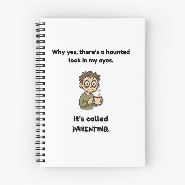 Item preview, Haunted Eyes – Parenting Survival Humor Design designed and sold by MadeInNapTime.