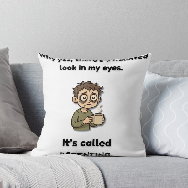 Item preview, Haunted Eyes – Parenting Survival Humor Design designed and sold by MadeInNapTime.