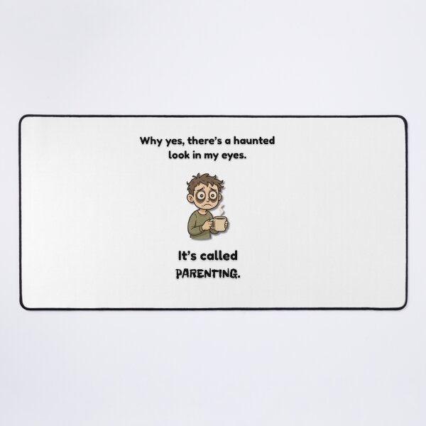 Item preview, Haunted Eyes – Parenting Survival Humor Design designed and sold by MadeInNapTime.