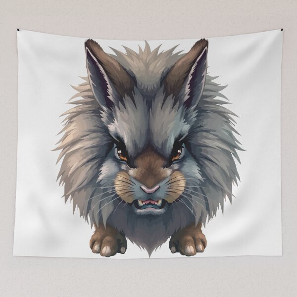 Item preview, Angry Lionhead Rabbit designed and sold by Petzzz.