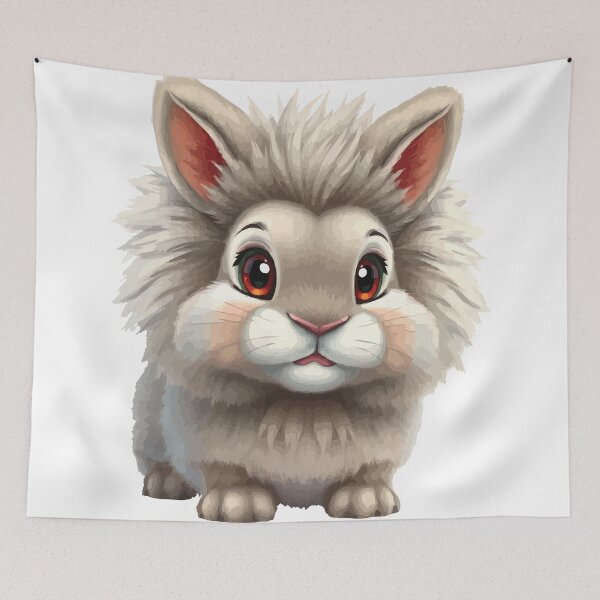 Item preview, Curious Lionhead Rabbit designed and sold by Petzzz.
