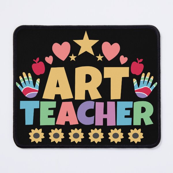 Item preview, Art teacher cute colorful text designed and sold by Think4Prints.