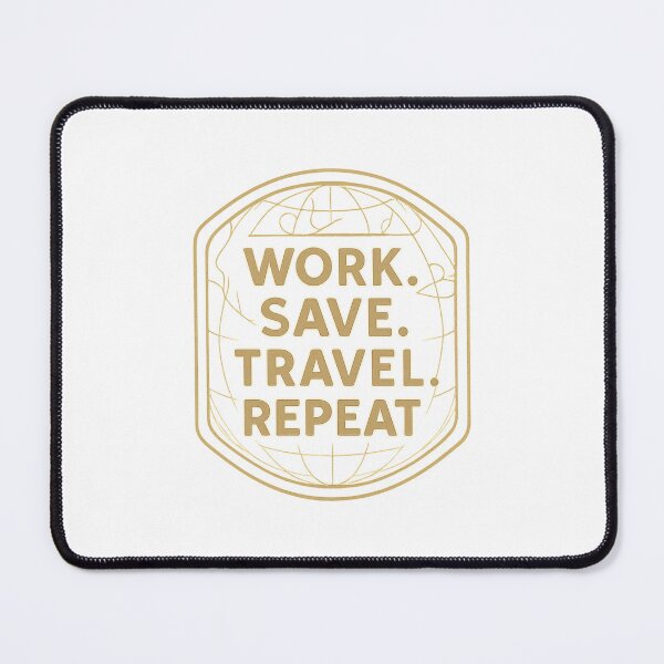Item preview, Work. Save. Travel. Repeat Adventure Vintage Travel designed and sold by Retro-Anime9.