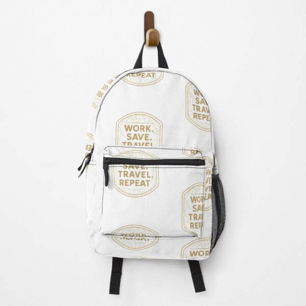 Item preview, Work. Save. Travel. Repeat Adventure Vintage Travel designed and sold by Retro-Anime9.