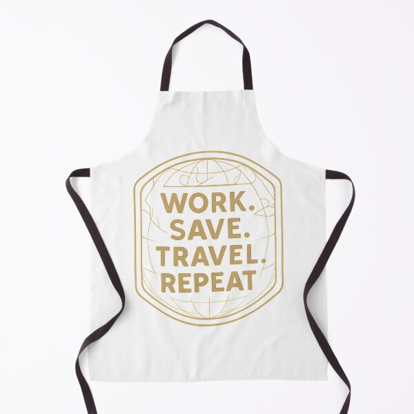 Item preview, Work. Save. Travel. Repeat Adventure Vintage Travel designed and sold by Retro-Anime9.