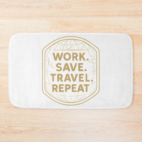 Item preview, Work. Save. Travel. Repeat Adventure Vintage Travel designed and sold by Retro-Anime9.