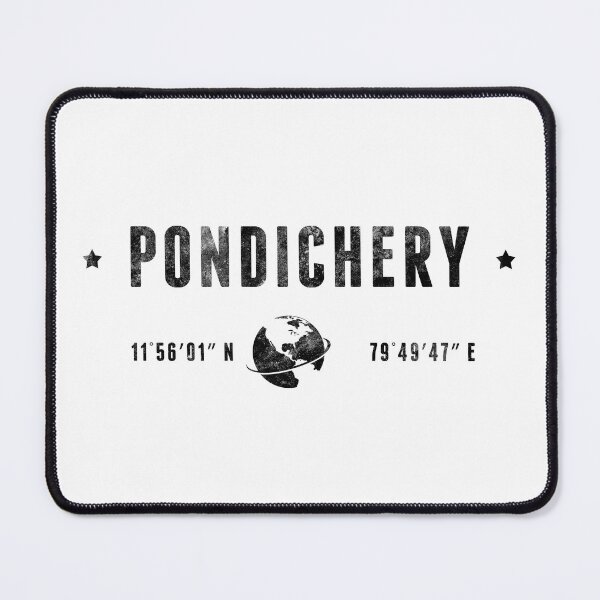Item preview, Pondicherry India Coordinates Globe Travel designed and sold by capricedefille.