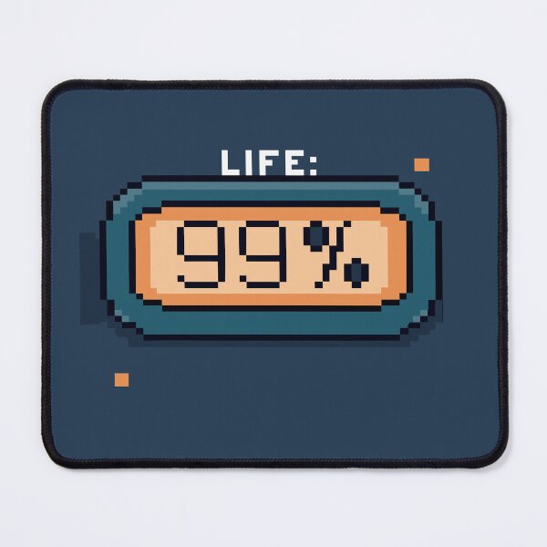 Item preview, 99% Life Retro Gamer Health Bar - 8-Bit Pixel Art designed and sold by Taanva.