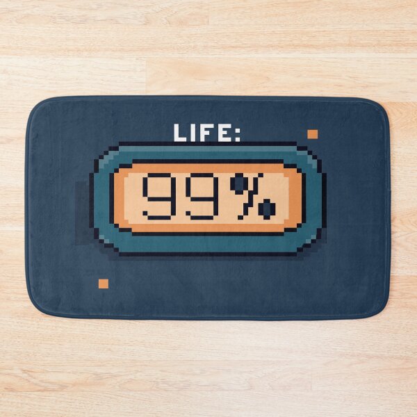 Item preview, 99% Life Retro Gamer Health Bar - 8-Bit Pixel Art designed and sold by Taanva.