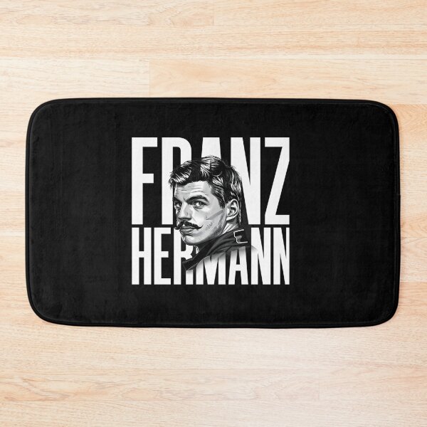 Item preview, Franz Hermann Portrait F1 Driver Black  White Print designed and sold by ThomasffStudio.