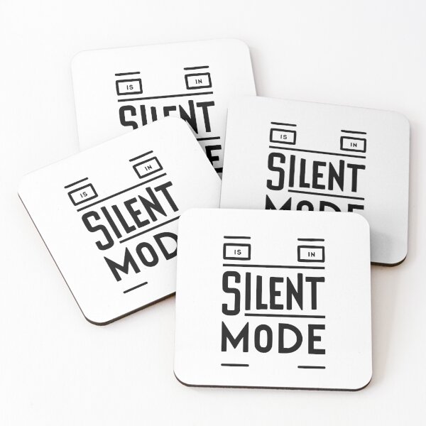 Item preview, "IS IN SILENT MODE" Typographic Design designed and sold by iwzzuel.