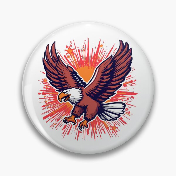 Item preview, Flying Eagle Explosion Graphic T-Shirt designed and sold by CoolGTees.