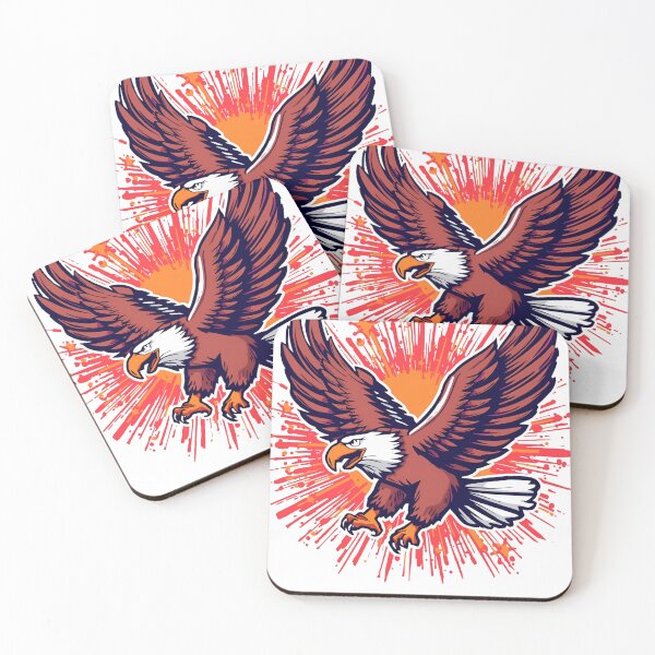 Item preview, Flying Eagle Explosion Graphic T-Shirt designed and sold by CoolGTees.