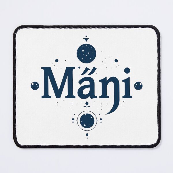 Item preview, Máni – Minimalist Norse Moon Symbol designed and sold by RED-MOUSE.