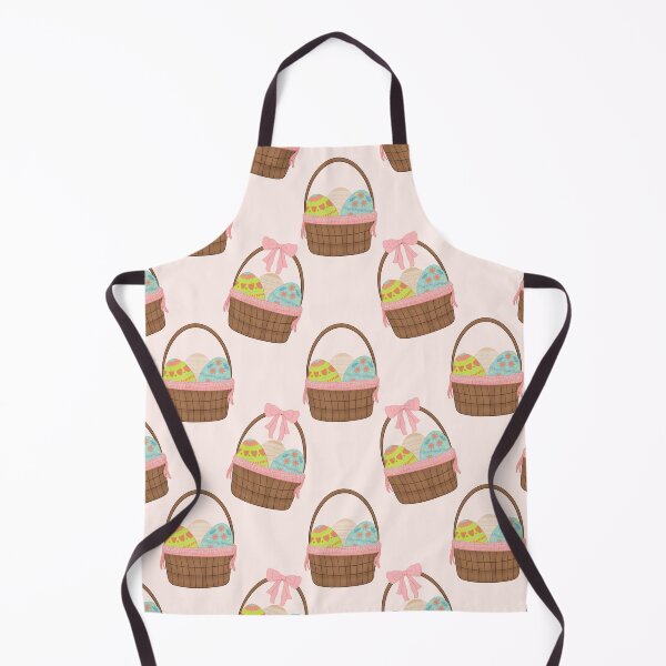 Item preview, Easter Basket Pattern – Cute Pastel Eggs with Pink Bows (Seamless Spring Design) designed and sold by Wriden.