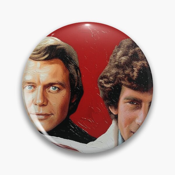 Item preview, 70s 80s Buddy Cop Detective Art | Iconic Red & White Muscle Car Painting | Vintage TV Action designed and sold by Art's Diner.