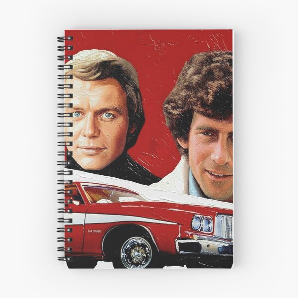 Item preview, 70s 80s Buddy Cop Detective Art | Iconic Red & White Muscle Car Painting | Vintage TV Action designed and sold by Art's Diner.